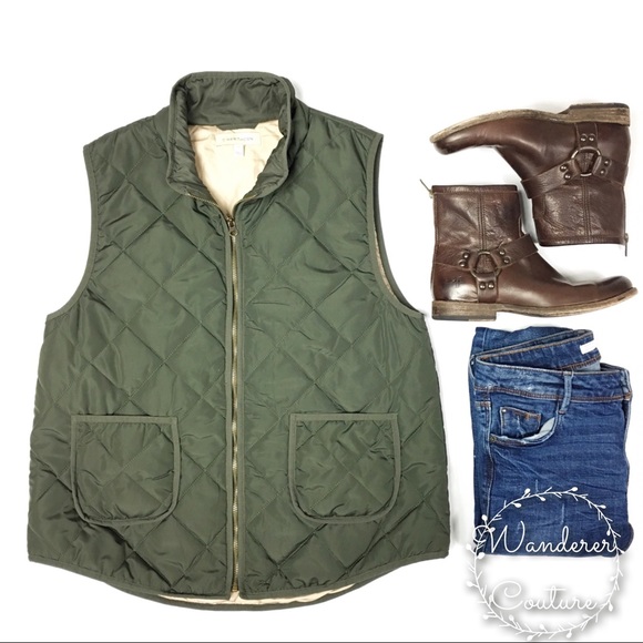 41 Hawthorn Jackets & Blazers - 41 Hawthorn Stitch Fix Quilted Olive Vest